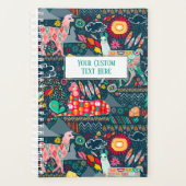 Llamas auf Blue Personalisiert Planner Planer (Vorderseite)