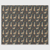 Llamas & Blume Geschenkpapier (Flach)