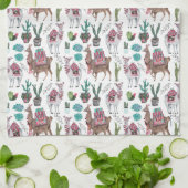 Llamas cactus Pattern | Küchentücher (Gefaltet)