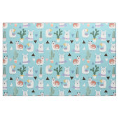 Llamas Cactus und Sloths Stoff (Fat Quarter (45,7 x 55,9 cm))