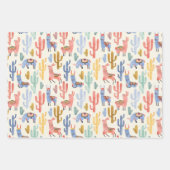 Llamas-Diversity Geschenkpapier Set (Vorderseite 3)