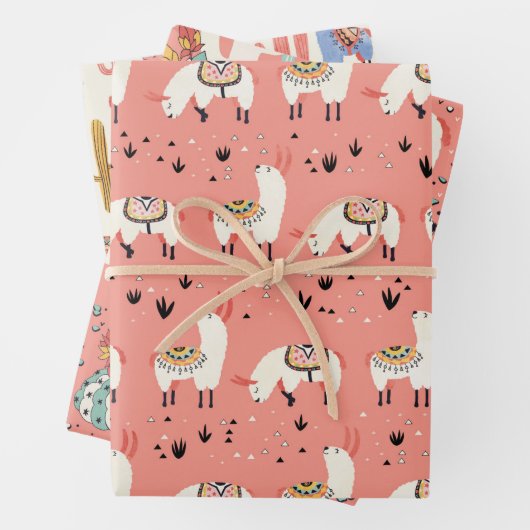 Llamas-Diversity Geschenkpapier Set (Beispiel)