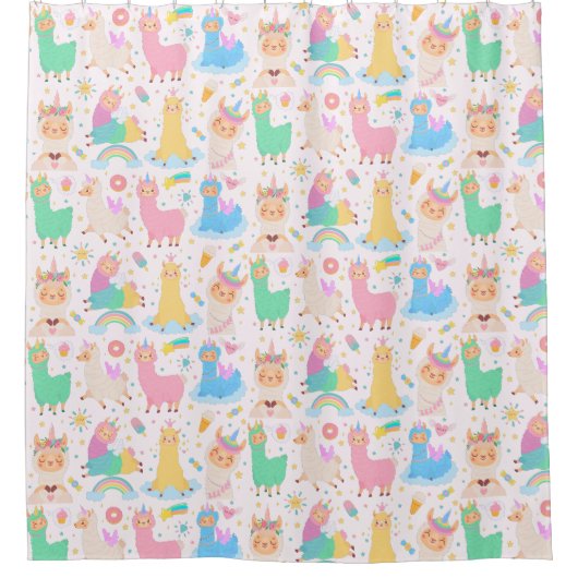Llamas Duschvorhang (Vorderseite)