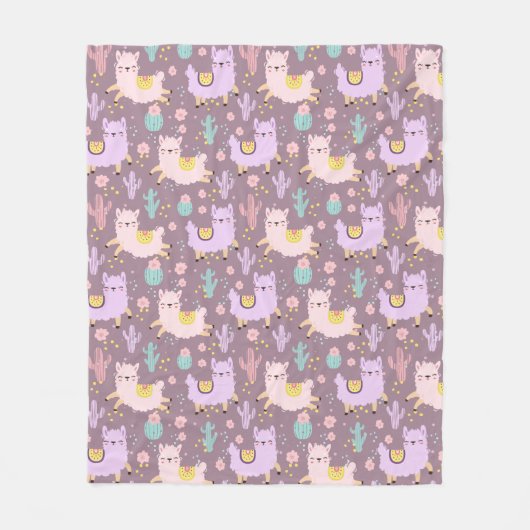 Llamas Fleece Blanket (Vorderseite)