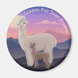 Llamas für deine Dramen Magnet