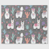 Llamas Geschenkpapier (Flach)
