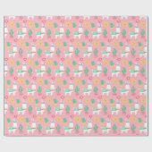 Llamas Geschenkpapier (Flach)