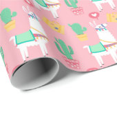 Llamas Geschenkpapier (Rolleneckpunkt)