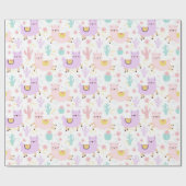 Llamas Geschenkpapier (Flach)
