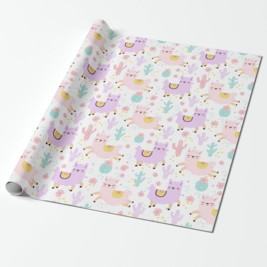 Llamas Geschenkpapier (Ungerollt)