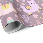 Llamas Geschenkpapier (Rolleneckpunkt)