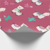 Llamas Geschenkpapier (Ecke)