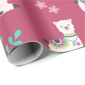Llamas Geschenkpapier (Rolleneckpunkt)