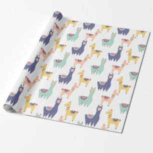 Llamas Geschenkpapier