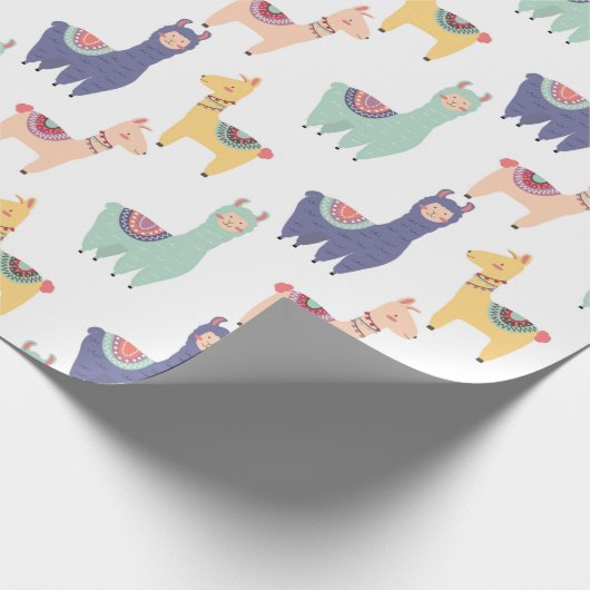 Llamas Geschenkpapier (Ecke)