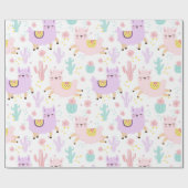 Llamas Geschenkpapier (Flach)