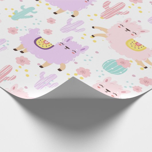 Llamas Geschenkpapier (Ecke)
