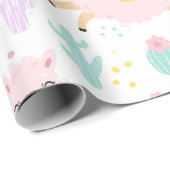 Llamas Geschenkpapier (Rolleneckpunkt)