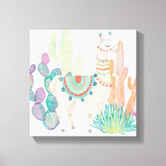 Llamas II Leinwanddruck (Vorderseite)