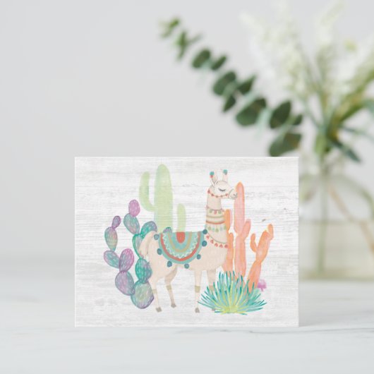 Llamas II Postkarte (Stehend Vorderseite)