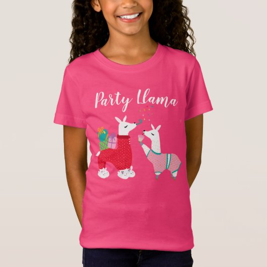 Llamas in Pajamas Slumber-Party T-Shirt (Vorderseite)