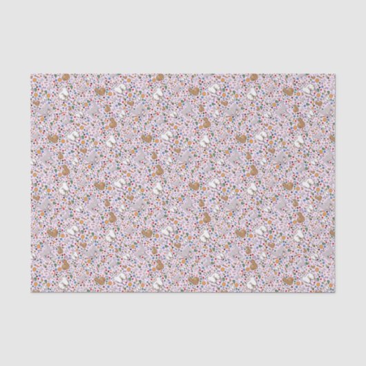 Llamas in Rosa Seidenpapier (Vorderseite)