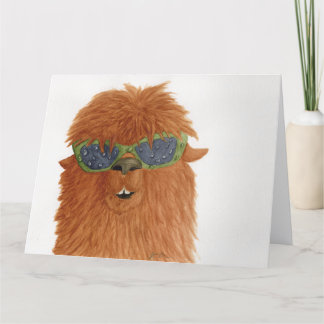 Llamas in Shades: April Grußkarte 8.5"x11" Dankeskarte