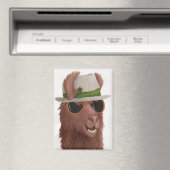Llamas in Shades: März Magnet 2.5"x3.5" (In Situ (Geschirrspüler))
