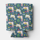 Llamas in Sonnenbrillen Muster Dosenkühler (Rückseite)