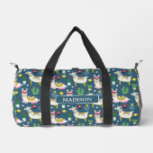 Llamas in Sonnenbrillen Muster Duffle Bag (Vorderseite)