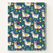 Llamas in Sonnenbrillen Muster Notizblock (Rückseite)