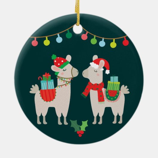 Llamas Keramik Ornament (Hinten)