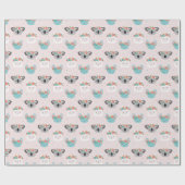 Llamas, Koala Bären und Mäuse Geschenkpapier (Flach)