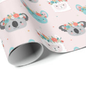 Llamas, Koala Bären und Mäuse Geschenkpapier (Rolleneckpunkt)