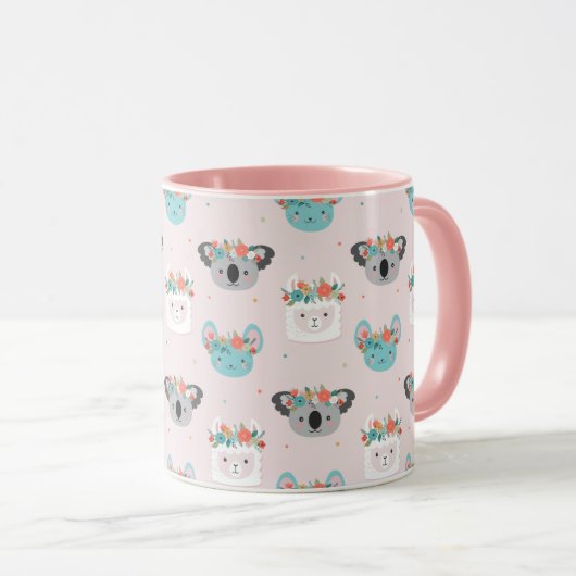 Llamas, Koala Bären und Mäuse Tasse (VorderseiteRechts)