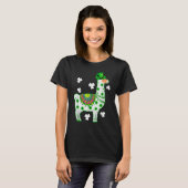 Llamas Lover Leprechaun Llama St. Patrick's Day T-Shirt (Vorne ganz)