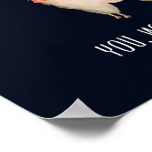 Llamas machen mich glücklich, nicht so viel Funny  Poster (Ecke)