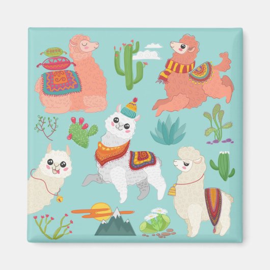 Llamas Magnet (Vorne)