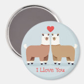 Llamas Magnet (Vorderseite/Rückseite)