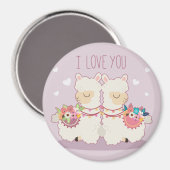 Llamas Magnet (Vorderseite/Rückseite)