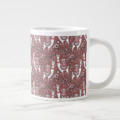 Llamas-Muster Jumbo-Tasse (Rechts)