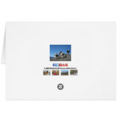 Llamas Pack Herd Bolivien Andes Mountain Note Card (Rückseite Horizontal)