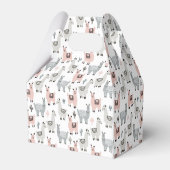 Llamas Pattern lächeln Geschenkschachtel (Rückseite)