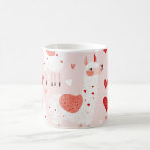 Llamas pattern valentines verwandlungstasse (Mittel)