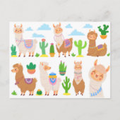 Llamas Postkarte (Vorderseite)