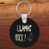 Llamas Rock! Schlüsselanhänger (Vorderseite)