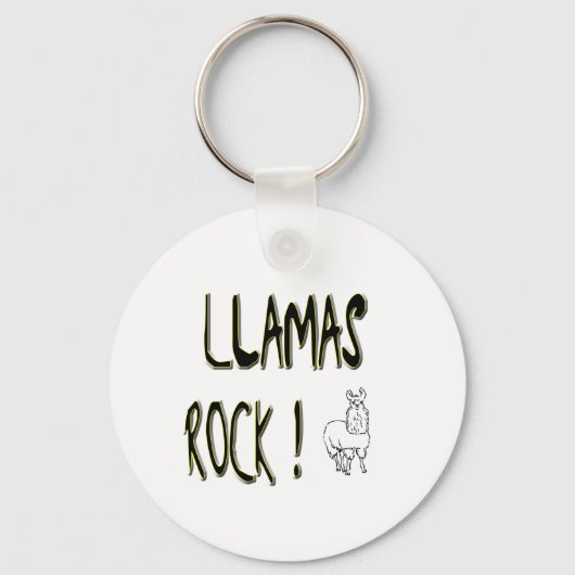 Llamas Rock! Schlüsselanhänger (Vorderseite)