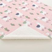 Llamas Sherpa Blanket Sherpadecke (3/4)