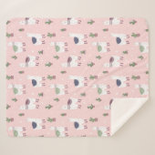 Llamas Sherpa Blanket Sherpadecke (Vorderseite (Horizontal))