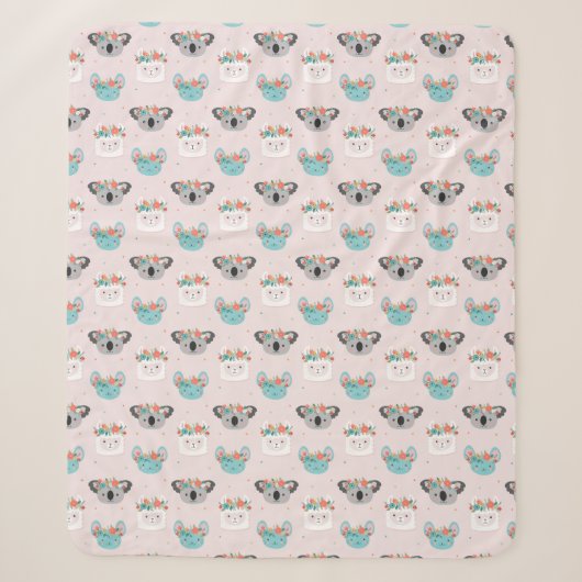 Llamas Sherpa Blanket Sherpadecke (Vorderseite)